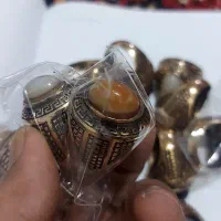 تعدادی انگشتر طلا روس نگینها معدنی باباقوری|بدلیجات|رفسنجان, |دیوار