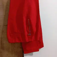 شلوار قرمز و مشکی