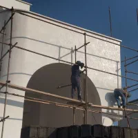 اجرای میکروسمنت نما و پتینه کاری