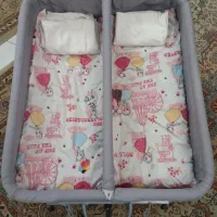 ننو یا گهواره دوقلوهای ناز|تخت و صندلی بچه|رشت, سعدی (تختی)|دیوار