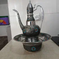 آفتابه لنگ دکوری خیلی زیبا شیک آنتیک نگین ها کاری|کلکسیون اشیاء عتیقه|پرند, فاز ۵|دیوار