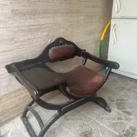 میز تلفن / صندلی چوبی / دکوری