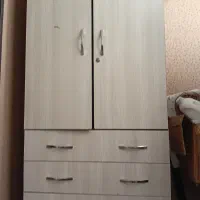 کمد گجت با چوب ام دی اف هایگلاس کشو ریلی وکابینت