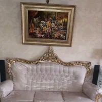 مبل استیل 9 نفره به همراه میز ناهارخوری 6 نفره