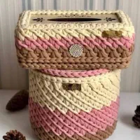 سبد تریکو بافی