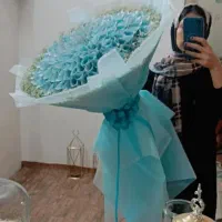 دسته گل پروانه ای دیزاین پول ارایی اماده و فوری