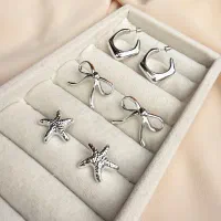 گوشواره نقره ای ترند