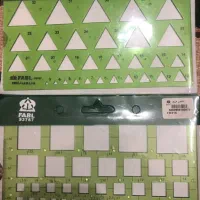 شابلون مربع و مثلث