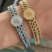 دستبند بافت مردانه استیل مارک AP 5706505487