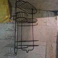 قفسه تمام استیل مشکی کنج برای حمام|لوازم حمام|تهران, تهرانپارس شرقی|دیوار
