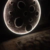 تابلو ماه|تابلو، نقاشی، عکس|یزد, |دیوار