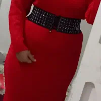 بافت بلند با کمربند فری سایز|لباس|نسیم‌شهر, |دیوار