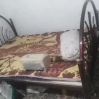 تخت خواب دو نفره فر فورژه با دشک|تخت و سرویس خواب|مشهد, خواجه ربیع|دیوار