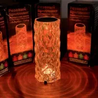 آباژور  چراغ  خواب  کریستالی کنترل دار  لمسی شارژی|چراغ خواب و آباژور|تبریز, |دیوار