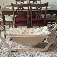 گهواره ننو چوبی کاملا نو|تخت و صندلی بچه|تهران, خلیج فارس|دیوار