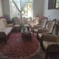 مبل سلطنتی چوب گردو فریمان|مبلمان خانگی و میز عسلی|فریمان, |دیوار