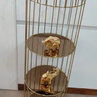 استند قفس طلایی (دکوری )|صنایع دستی و سایر لوازم تزئینی|کازرون, |دیوار