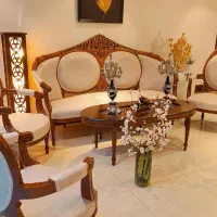 مبلمان و ناهارخوری سلطنتی پر منبت|مبلمان خانگی و میز عسلی|تهران, زعفرانیه|دیوار