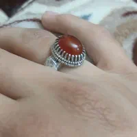انگشتر نقره سنگ عقیق خراسان