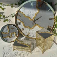 ساعت و تابلو با طرح پ رنگ دلخواه|ساعت دیواری و تزئینی|یاسوج, |دیوار