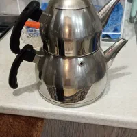 قوری کتری استیل کفه چودن کاملا سالم ونو