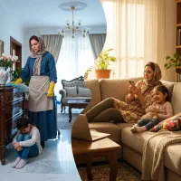 کار درمنزل فقط مخصوص خانم ها