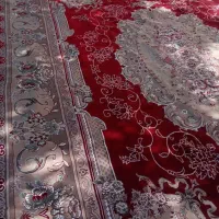 قالی 12متری نگین ابریشم کاشان 500شانه در شهرضا|فرش|اصفهان, شهرستان|دیوار
