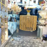 لوستر دست‌ساز مدل رافیا|لوستر و چراغ آویز|شیراز, تحویلی|دیوار