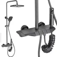 شیرالات پیانویی شیر دوش دودی مشکی سفید طلایی