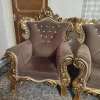 مبلمان سلطنتی 9نفره به همراه میز ناهار خوری|مبلمان خانگی و میز عسلی|دامغان, |دیوار