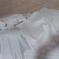 پرده توری حاشیه دار و پرده حریر