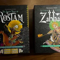 کتاب پاپ آپ - pop up داستان شاهنامه رستم و ضحاک