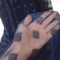 دو قواره پارچه ی زیبا زری مثقال و سرمه ای شیک|لباس|بوکان, |دیوار