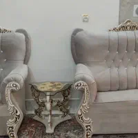 مبلمان هفت نفره به همراه میز و دو عدد عسلی|مبلمان خانگی و میز عسلی|ملایر, |دیوار