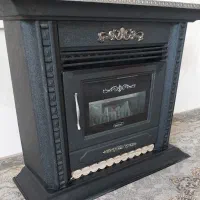 بخاری ۱۲۰۰۰سایز بزرگ طرح شومینه ۲عدد فرش گرد