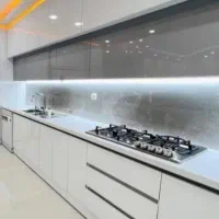 کابینت  سفید طوسی هایگلاس /استفاده نشده(دست دوم)