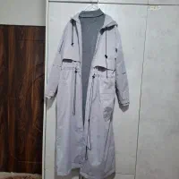 بارانی بلند همراه بافت