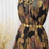 پارچه حریر طلاکوب