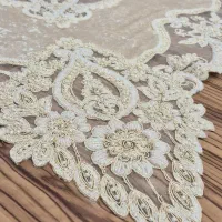 ست رومیزی مروارید دوزی واراداتی ترکیه کارِ دست|پرده، رانر، رومیزی|تهران, هرندی|دیوار