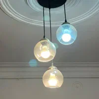 لوستر سه شاخه دردوسایز درحدنو