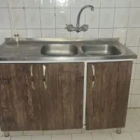 کابینت بدنه فلز.درب ام دی اف.هود.سینگ۴تومن|آب‌چکان و نظم‌دهنده ظروف|کرج, حیدرآباد|دیوار