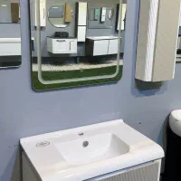 ست روشویی کابینتی مینیمال با آینه و باکس