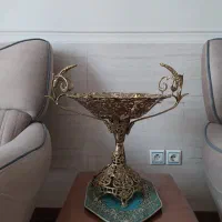 جا میوه‌ای برنجی|ظروف سرو و پذیرایی|اراک, |دیوار