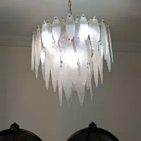 لوستر طرح برگ|لوستر و چراغ آویز|تهران, شهرک فردوس (حسینی)|دیوار