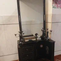 ویترین میز ارایشی میز تلویزیون میز برش اینه شمعدان