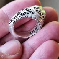 انگشتر نقره|جواهرات|اصفهان, باتون|دیوار