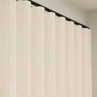 پرده مینیمالیسم با نوار و چوب پرده مخصوص|پرده، رانر، رومیزی|پرند, فاز ۴|دیوار