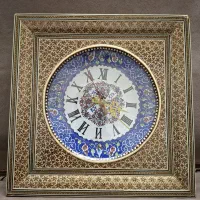 ساعت دیواری خاتم کاری شده