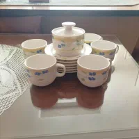 فنجون نعلبکی وقندون چینی نو  400تومان