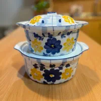 ظرف چینی گل پنبه